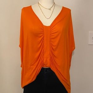French Connection orange batwing top